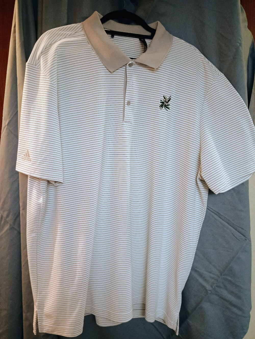 Laurel Valley Golf Club Adidas Performance Men's 2XL Stripe Golf Polo